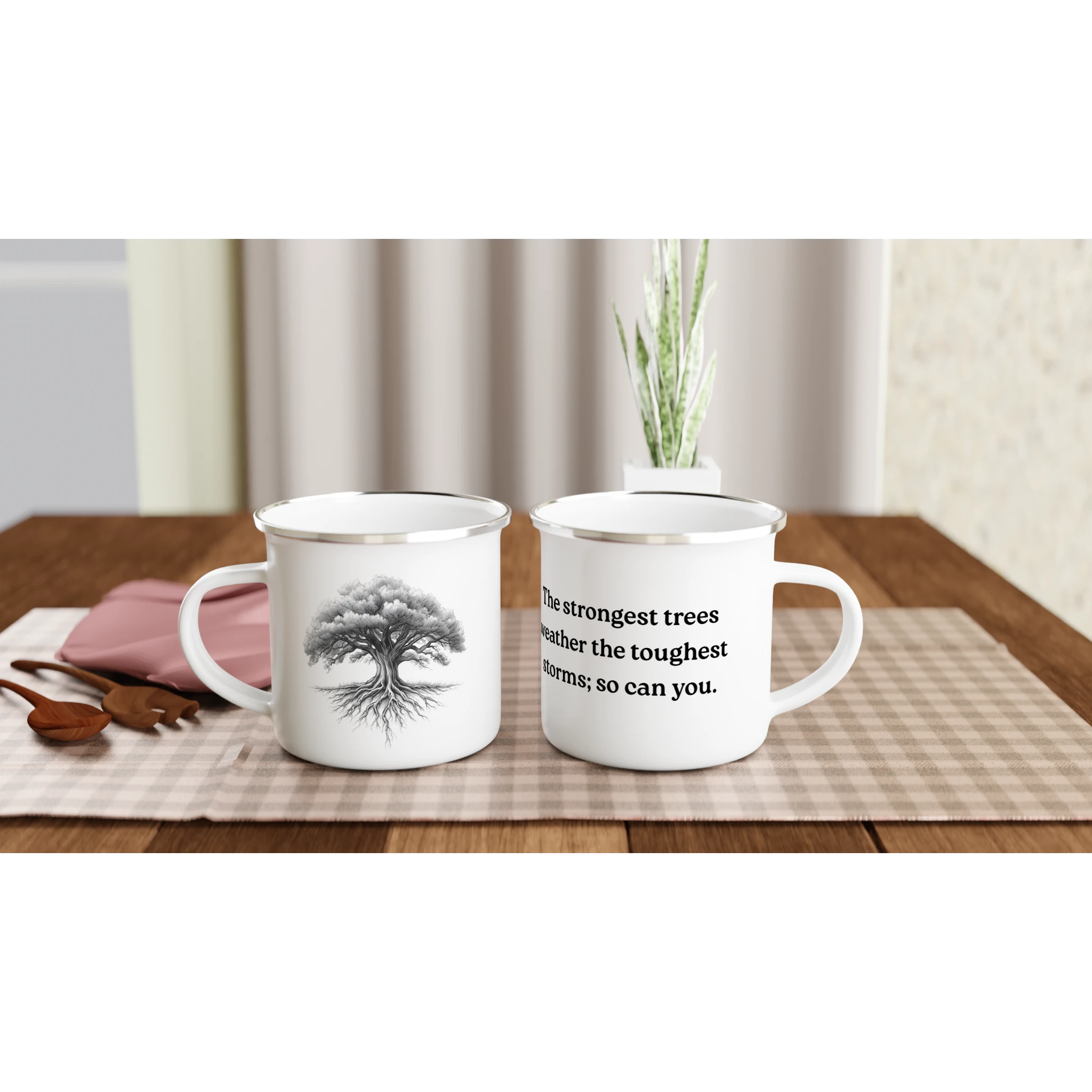 Strength Tree Enamel Mug – Adults