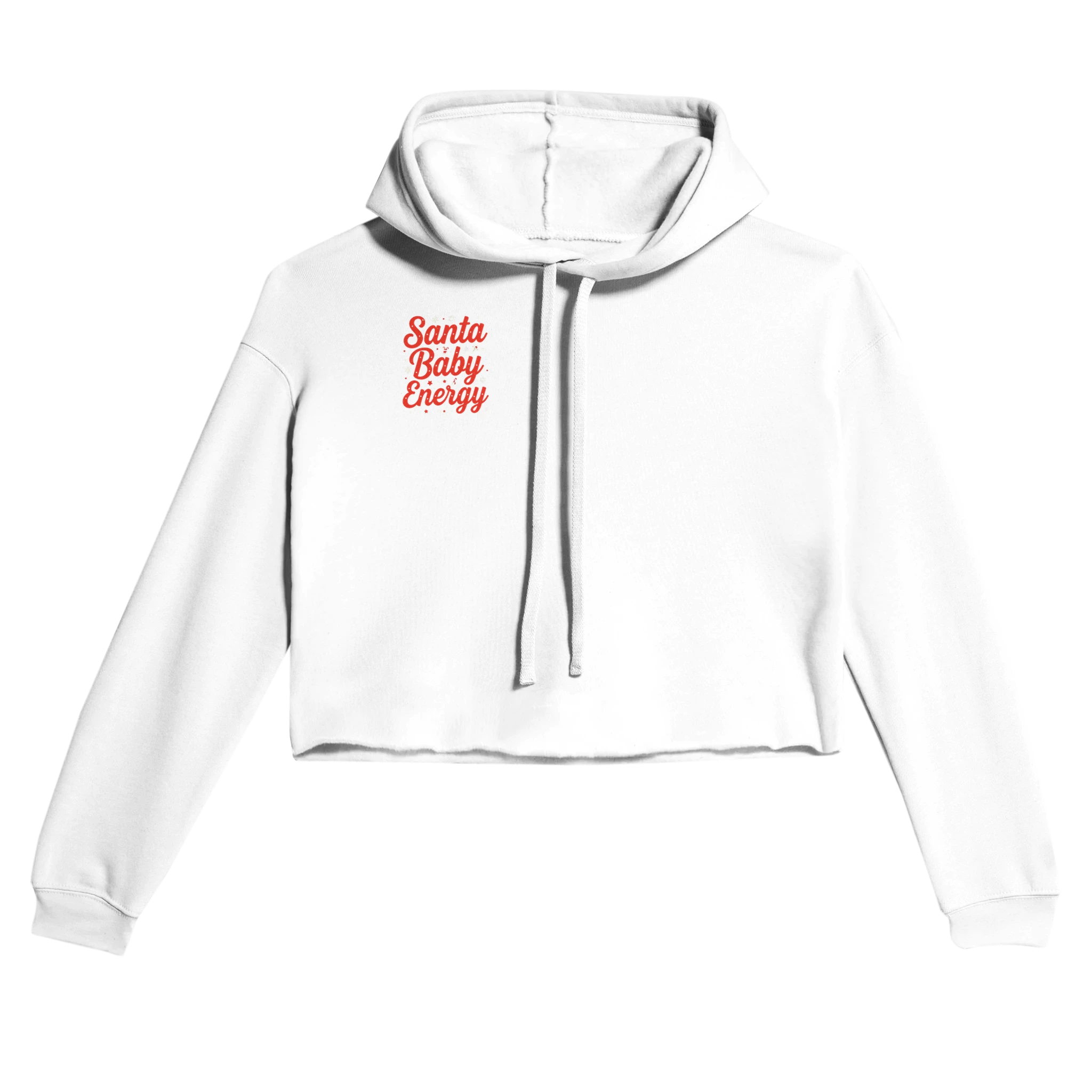Women's Cropped Hoodie | Santa Baby Energy