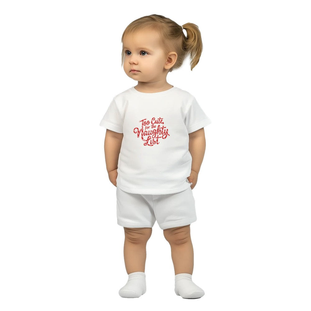 Too Cute for the Naughty List – Kids’ T-Shirt 🎅💖
