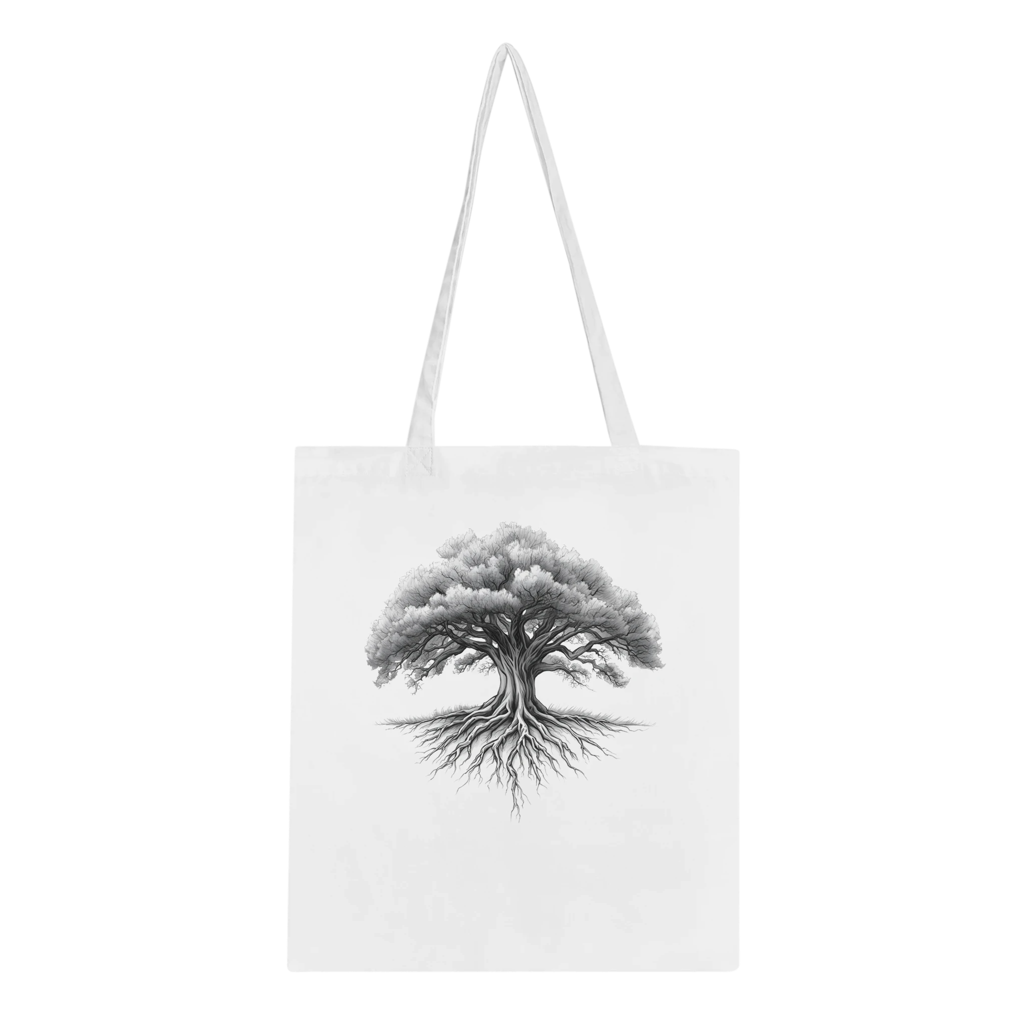 Strength Tree Line-Drawing Tote Bag – Adults