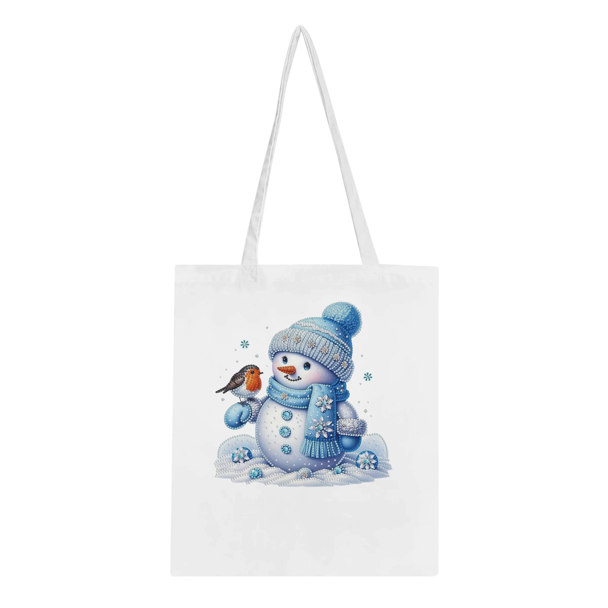 Snowman & Robin Christmas Tote Bag – All ages