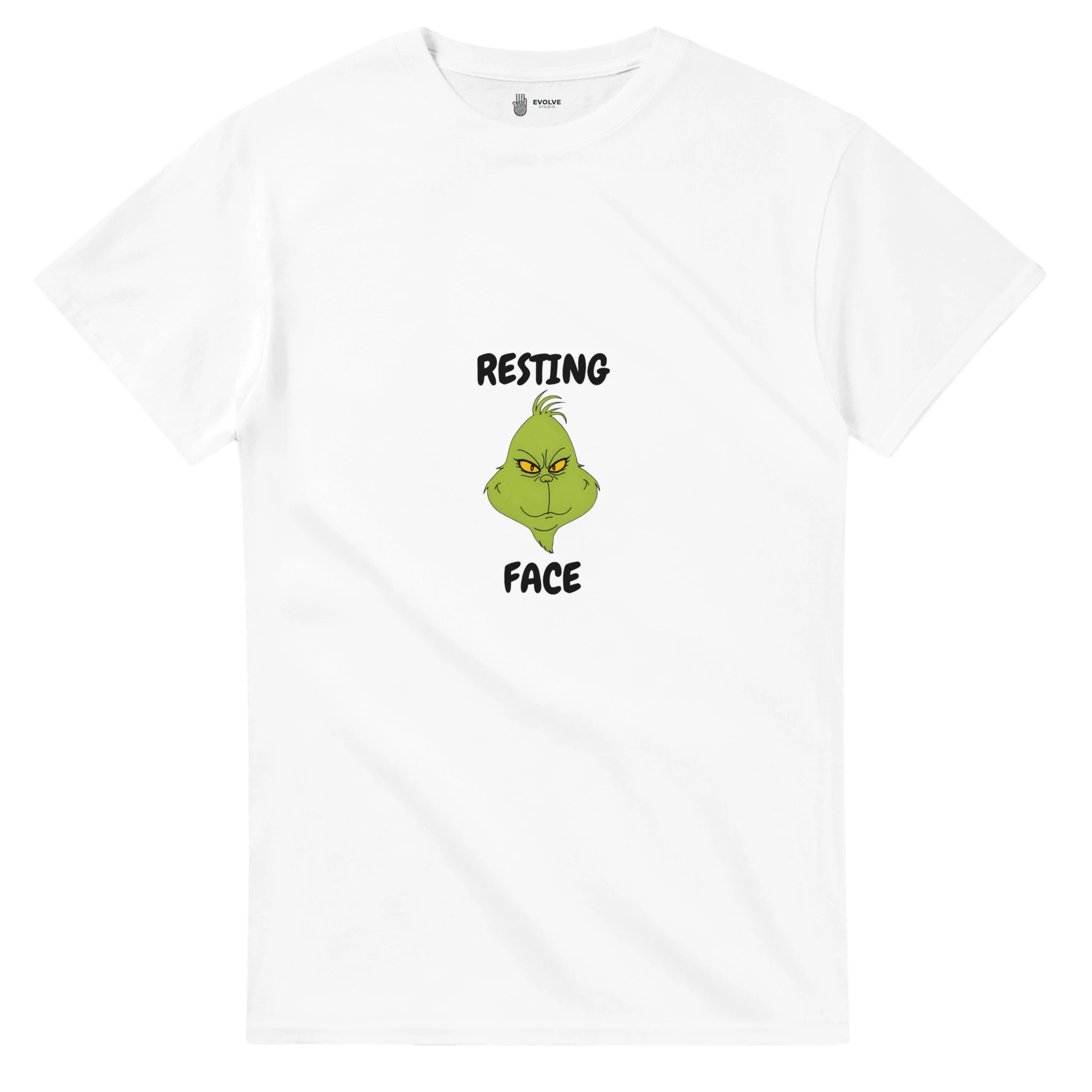 Resting Grinch Face – Unisex Christmas T-Shirt (Adults)